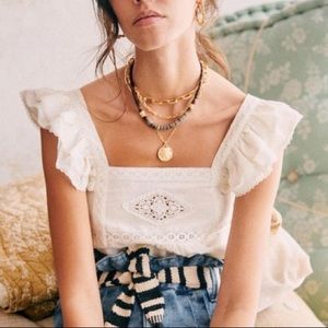 Sezane Zora Top Size 36